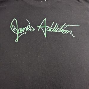 Jane's Addiction Iconic Alt Rock Band Black Tee Shirt Medium